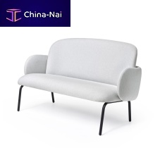 Contemporary upholstered bench DOSTfabricwoodensteel