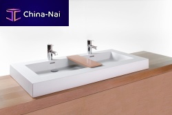 Countertop washbasin VC 48compositedouble2-hole