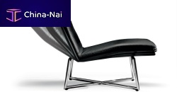 Contemporary armchair DINAMICAleathertablet