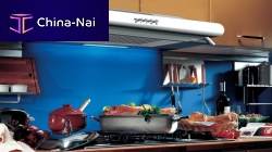 Wall-mounted range hood VORTEXwith built-in lighting