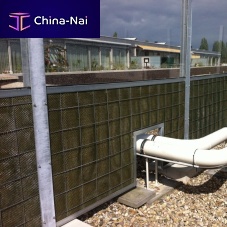 Noise barrier with modular panels NOISE-REDUCER ACOUSTICprefabgalvanised steelsheet steel