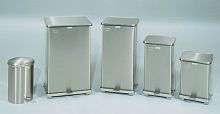 Stainless steel waste bin for hazardous wastewith lid