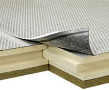 Polyisocyanurate PIR core roof decking panel GPPIR SWE2 aluminum faceswith asphalt surface