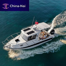 Inboard cabin cruiser GOBY 230with enclosed cockpitseafiberglass