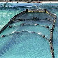 Pollution control boom Speed-Sweepfloatingsheltered waters