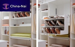 Wooden walk-in wardrobe EASYLIFE