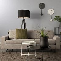 Contemporary sofa Jeanpolyesterpolypropylenegray
