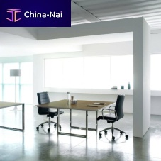 Contemporary boardroom table APLOMBmetalteaklaminate
