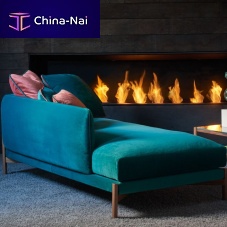Contemporary daybed JULESfabricleathersolid wood
