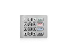 16-key keypad K-TEK-A120KP-DWPpanel-mountstainless steelRS-232