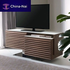 Contemporary TV cabinet FABULUSswivelMade in Italywalnut