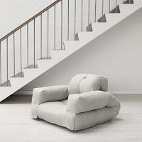 Contemporary armchair HIPPOfabricbedfuton