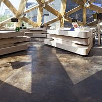 Concrete flooring ACID STAINED FLOORpolypropyleneresidentialtertiary