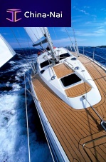 Non-slip boat decking Marinedeck 2000®teak-effect