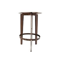 Contemporary high bar table LEGGERO_002COR-TEN® steelsteel baseround
