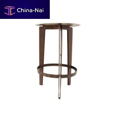 Contemporary high bar table LEGGERO_002COR-TEN® steelsteel baseround