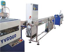 Coating extrusion line tubefor thermoplastics