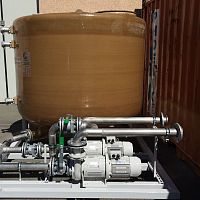Wastewater tank GREY for shipsfor shipyards