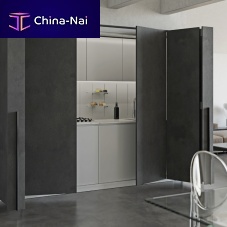 Metal sliding system EXEDRA2for furnitureintegrated soft-close mechanismpocket