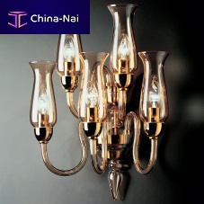 Traditional wall light 2612indoorchromed metalglass