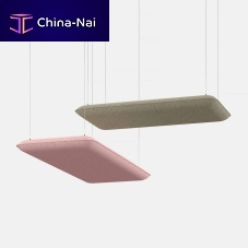 Ceiling acoustic panel KUMO CLOUDfabricsquarerectangular