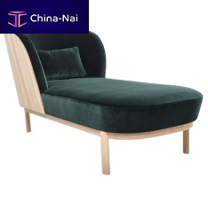 Traditional daybed SERENEvelvetwoodenindoor
