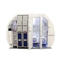 Aircraft galley narrow-bodywith trash compactor