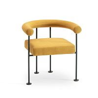 Contemporary chair Qua-ndo P M TSindoorfabricsynthetic leather