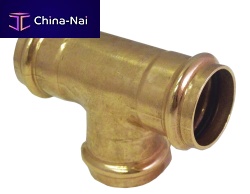 Hydraulic fitting TEEcrimpTbrass
