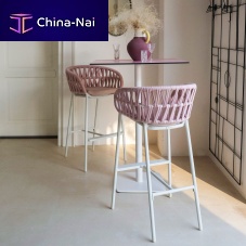 Contemporary bar chair DROPindoorTextilene®rope