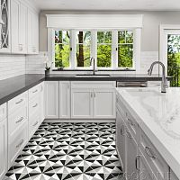 Indoor hexagonal tile DO-SI-DO SENCILLO kitchenwallcement