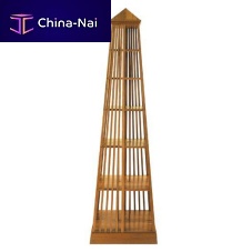 Free-standing bookcase BIBLOSoriginal designteakvarnished wood