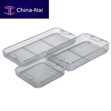 Instrument sterilization basket ER-1425perforatedaluminumwire