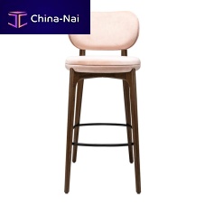 Contemporary bar chair Pebble HSindoorfabricwooden