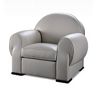 Traditional club chair EMILEleather