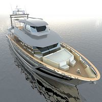 Cruising motor yacht Wedgeline 77flybridge3-cabin4-cabin