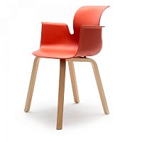 Contemporary chair PROindoorpolypropylenewooden base