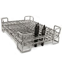 Transport for parts cleaning basket heat treatmentstackablestainless steel