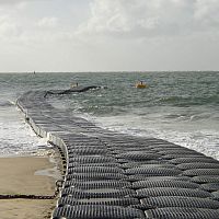 Pollution control boom floating