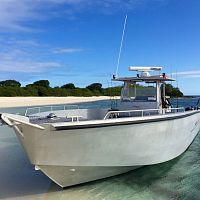 Outboard runabout DERVINIS 1000 twin-enginecenter consolesport-fishing