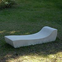 Contemporary sun lounger COMMA.6fiber cementgardenfor public space