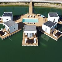 Floating house platform floatingmultifunctionfor marinas