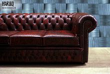 Contemporary sofa FIRENZEleatherredwooden
