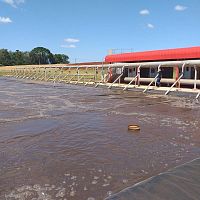 Water treatment aerator surfacediscfine bubble
