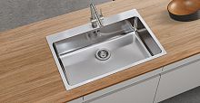 Single-bowl kitchen sink FR403without drainboardmetalcountertop