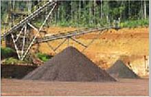 Production line for the mining industry