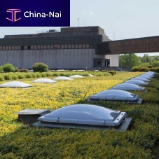 Polycarbonate dome for natural lighting VELA SERIESmethacrylatecurvedfor sloped roofs