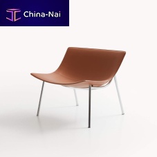 Vintage armchair OMEGAleathermetalbrown