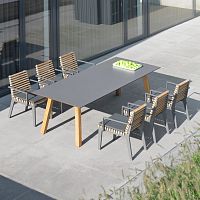 Contemporary chair MERANOgardenSunbrella®teak