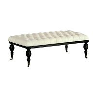 Traditional upholstered bench S 6402fabricwooden basewooden